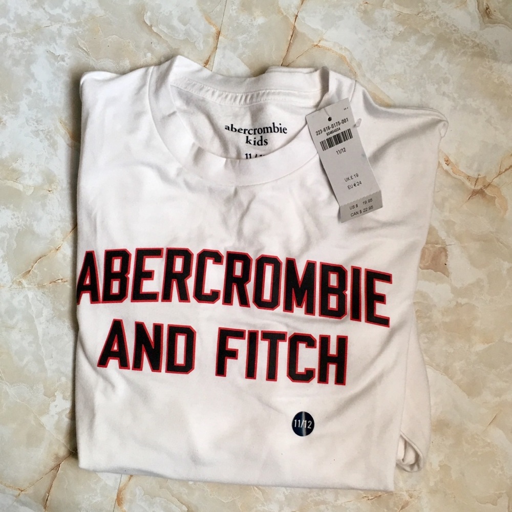 Abercrombie Kids Long Sleeve White Shirt 11/12